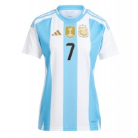 Camisa de time de futebol Argentina Rodrigo De Paul #7 Replicas 1º Equipamento Feminina Copa America 2024 Manga Curta